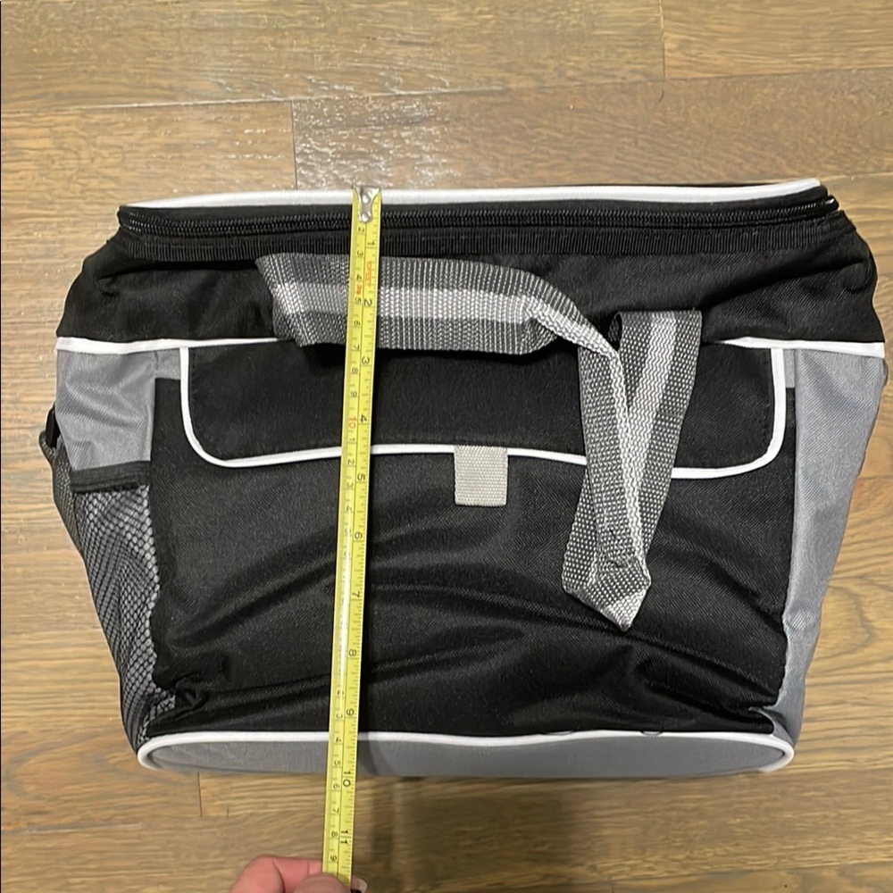 NWOT Black and Gray Cooler Bag with straps